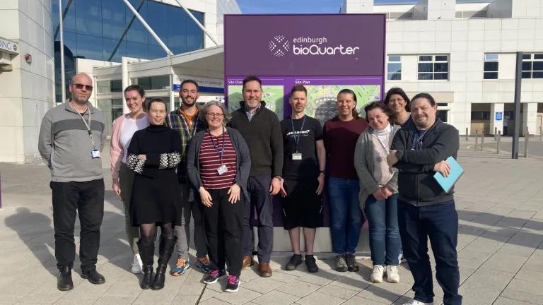 Photo of Edinburgh Bioimaging members